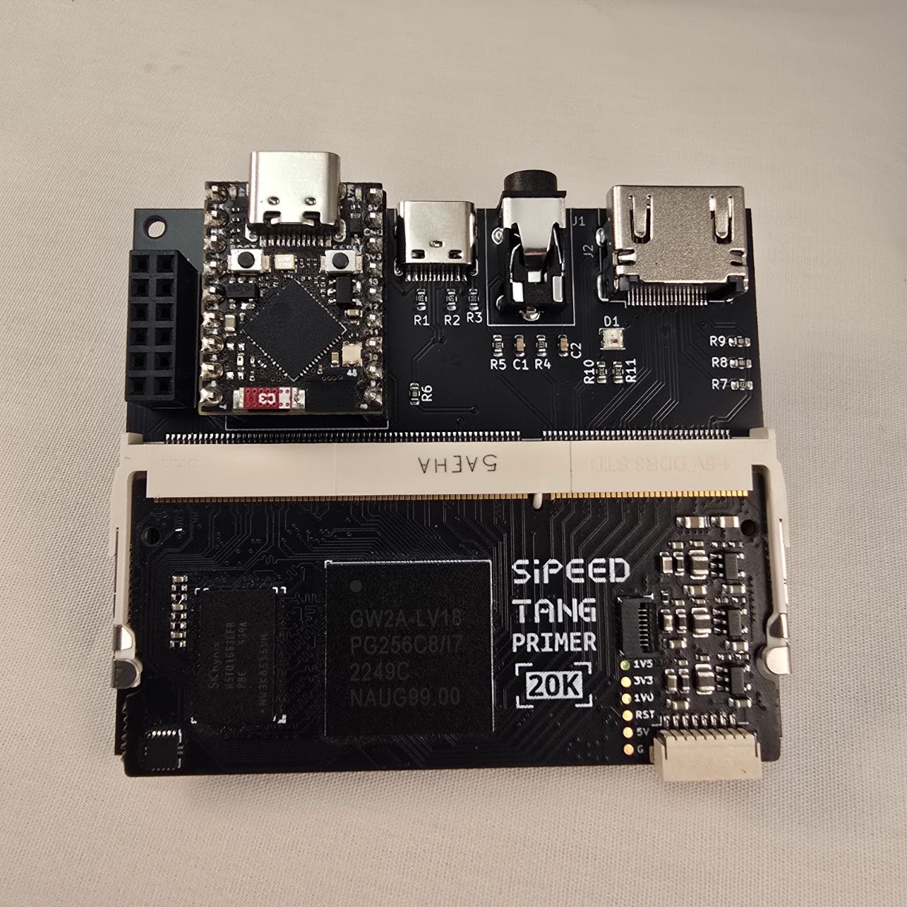 All three boards assembled together